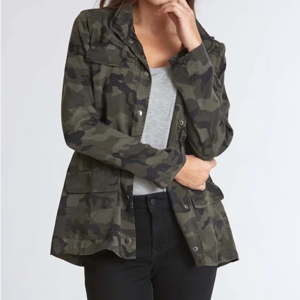 Dear John Green Camouflage Utility Jacket